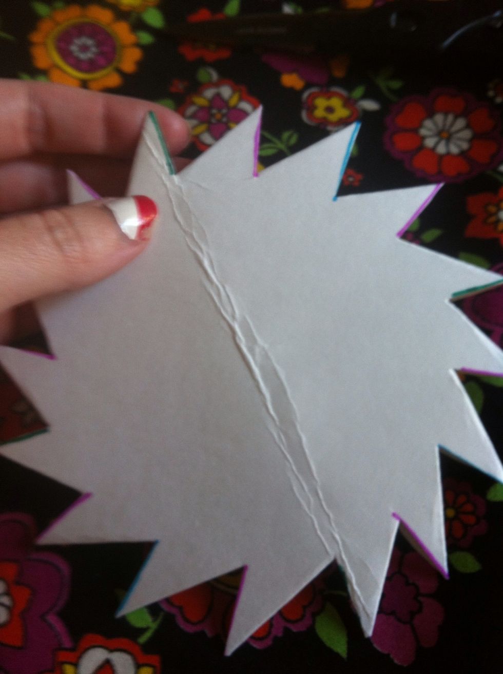 Turn it over & fold those sections down a bit...