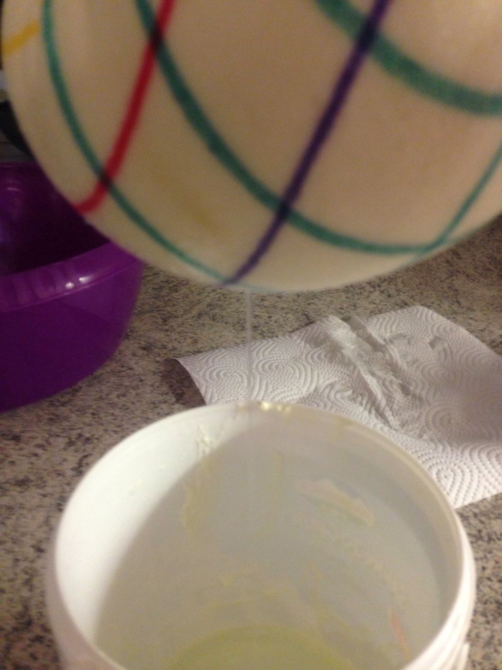 Turn it to squeeze the water out. It gives a better more intensive taste and makes it last longer in the fridge!