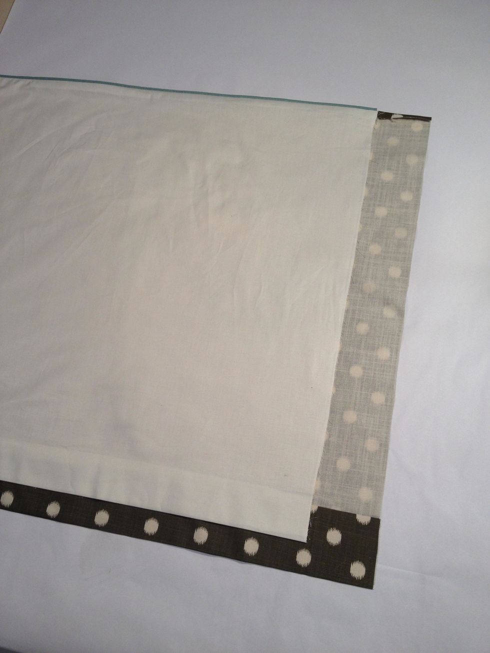 Turn layer right side out and press.