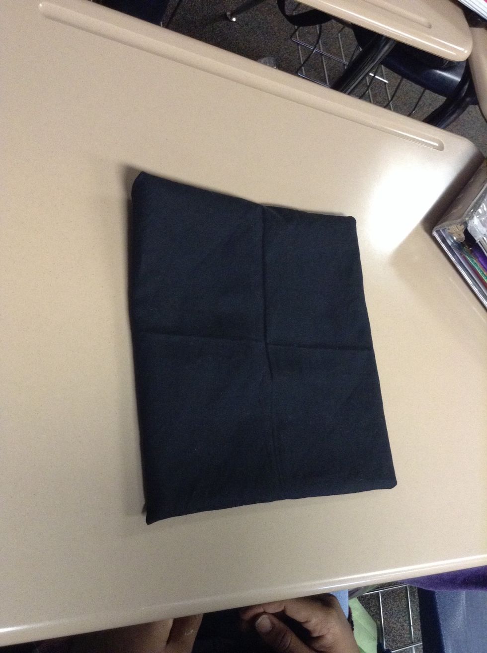 Turn napkin over