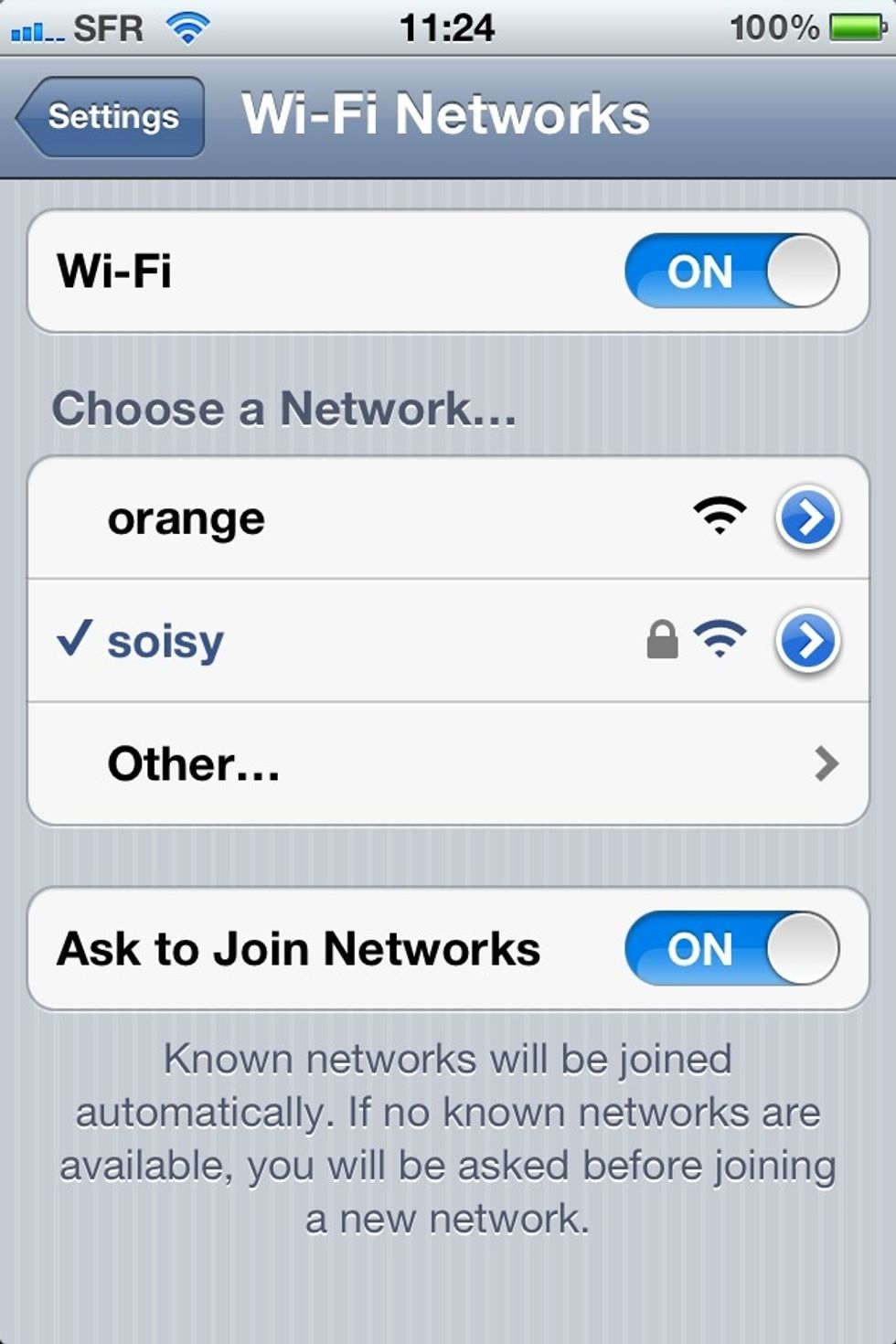 Turn off ask to join, this will stop your iPhone from trying to connect to any network and will save you some battery