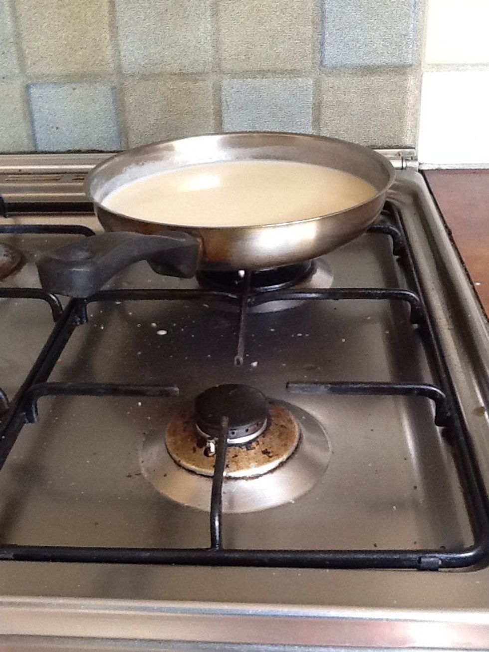 Turn off frypan once gelatin has dissolved and isn't clumpy