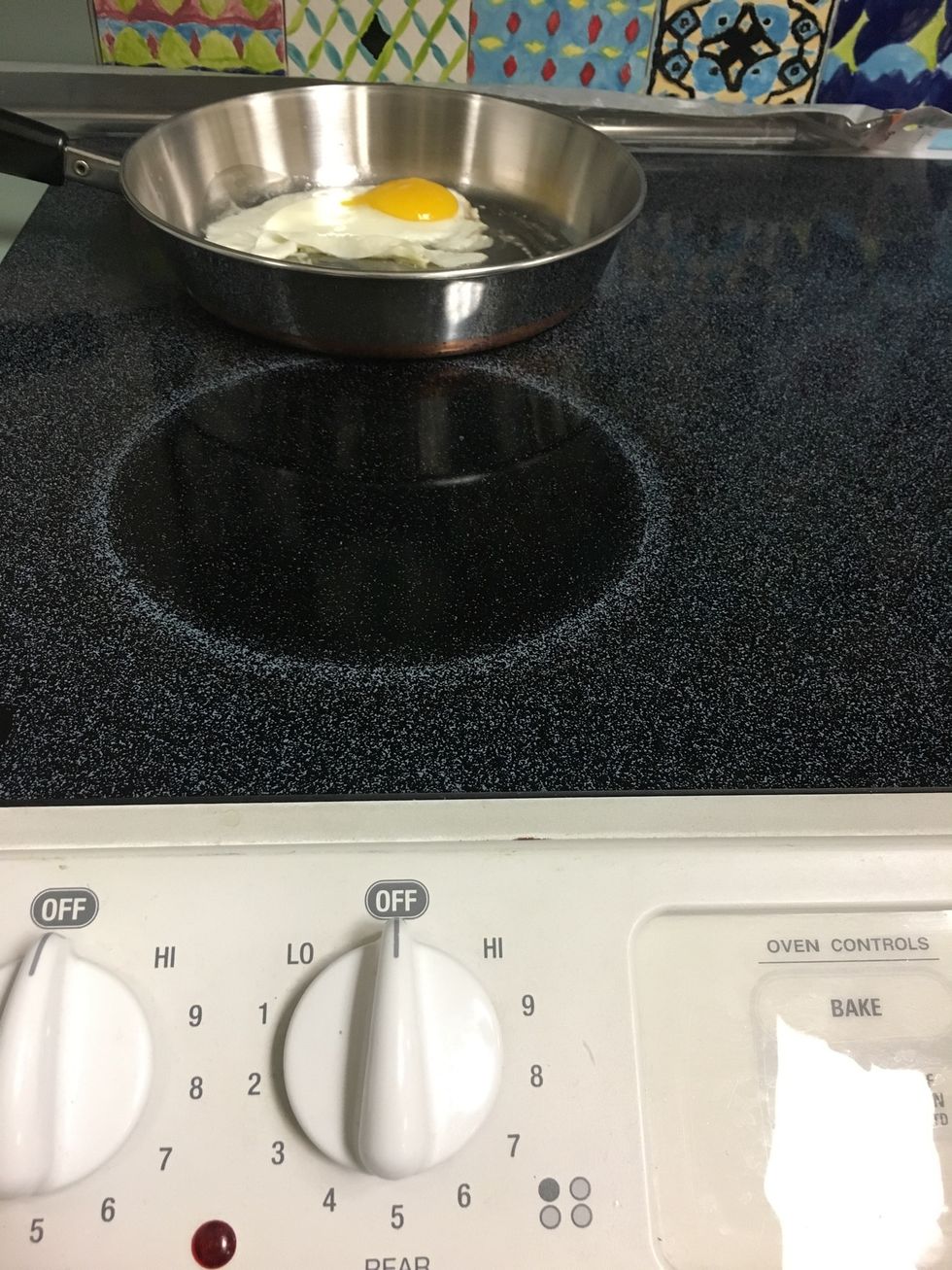 Turn off heat after one more minute