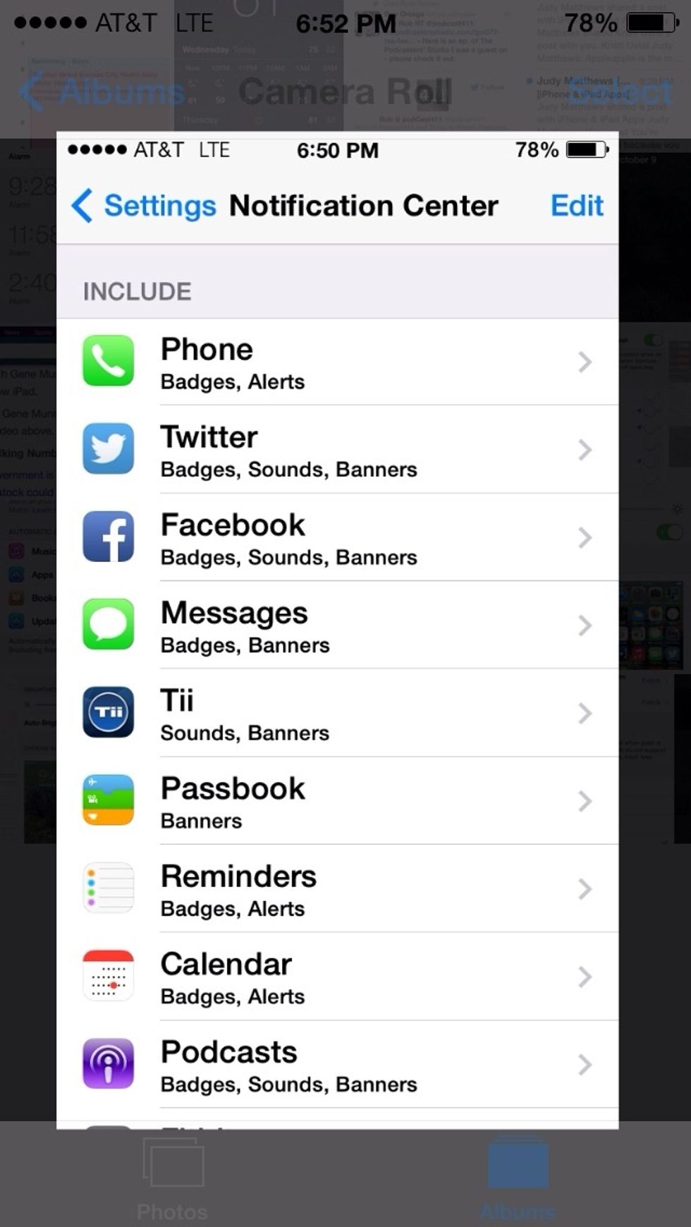 Turn off notifications for most apps