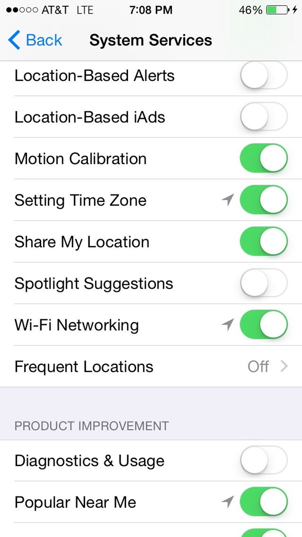Turn Off System Services Location Access