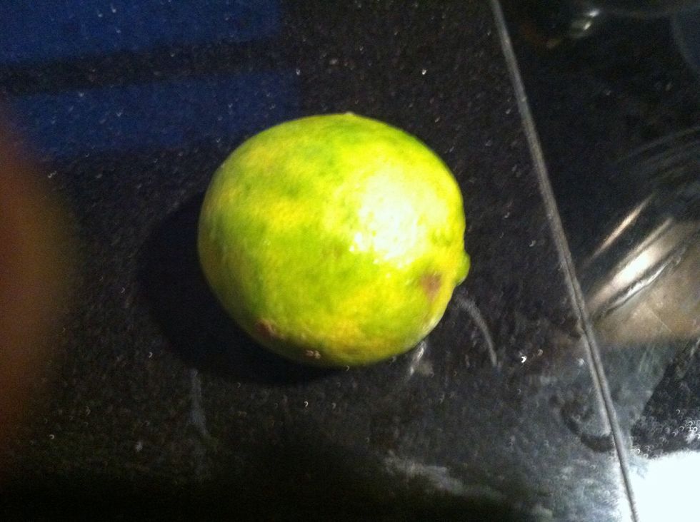 Turn off the fire and squeeze a whole lime on top of it and it should be ready to eat