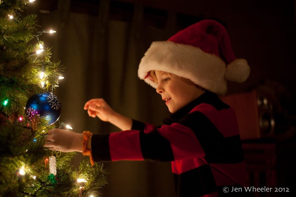 Turn off your flash. Let the lights set the mood. White lights illuminate the skin the best. If you can set your camera, increase your ISO to at least 800. Shutter speed 1/60.