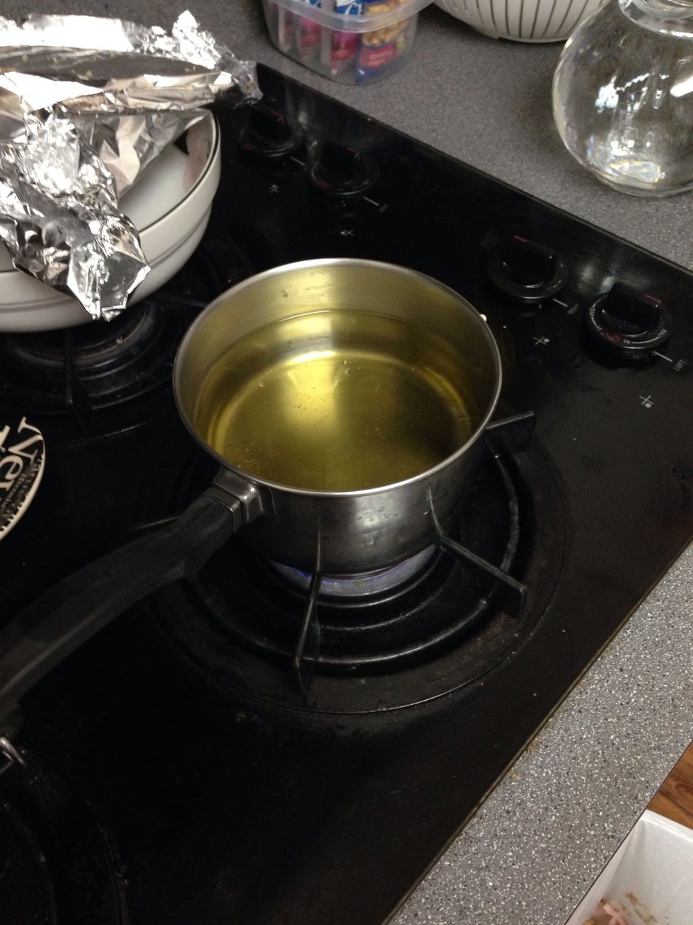 turn oil on to begin boiling