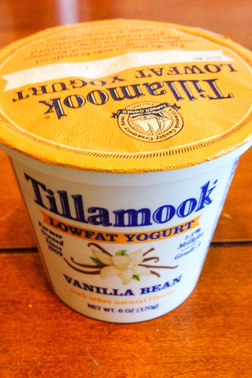 Turn on some music and have some fun! Have your kids measure out the prepped produce, milk or alternative, and yogurt. We use flavored yogurt, such as vanilla, to satisfy out sweet tooth.