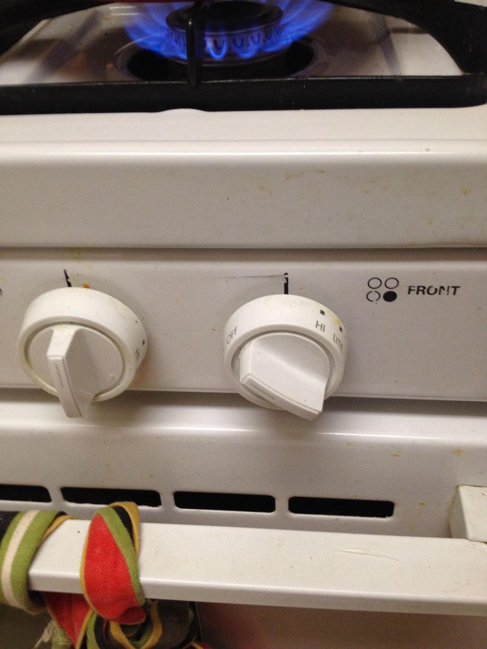 Turn on stove to medium heat