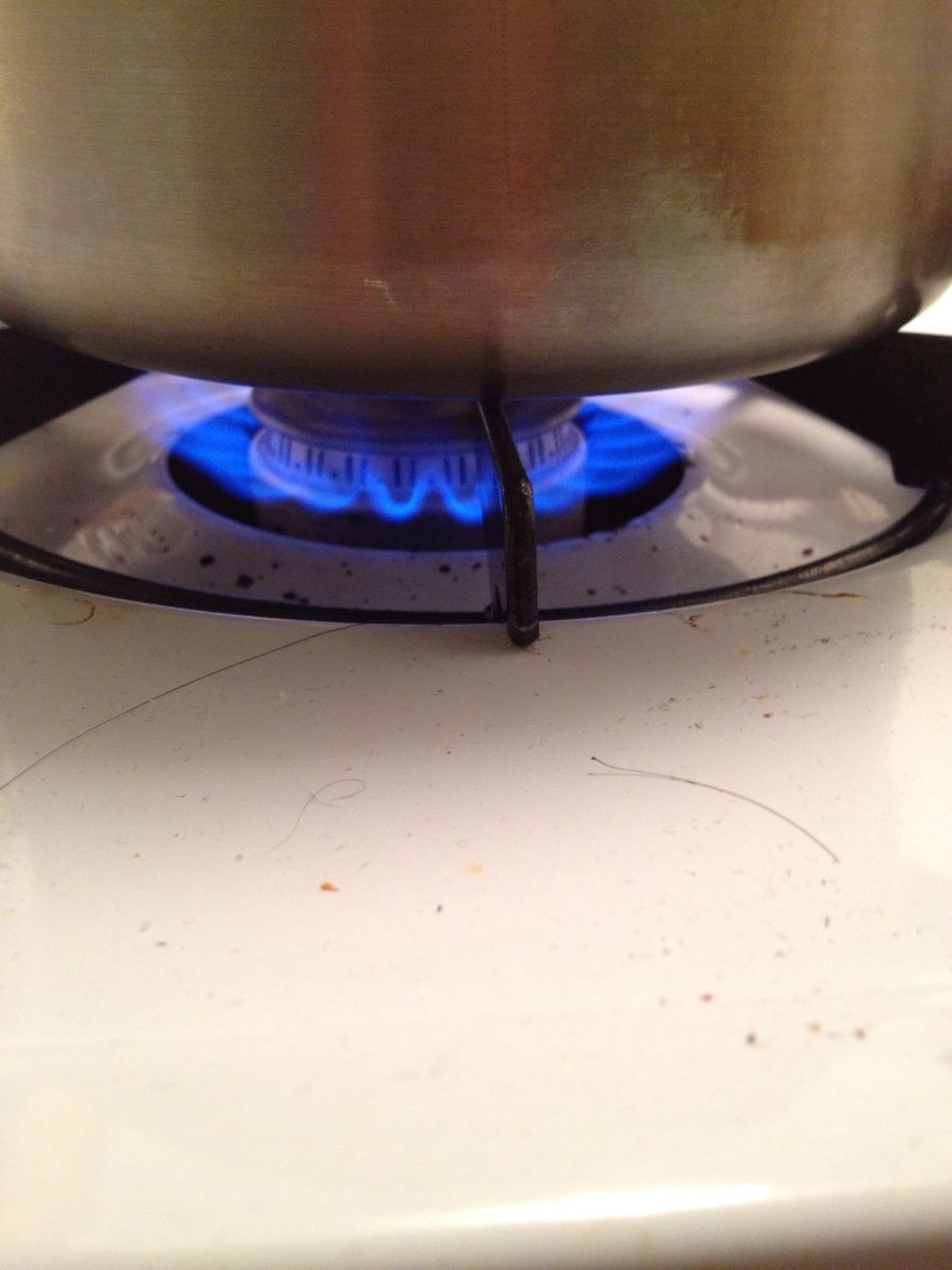 Turn on the heat to high.