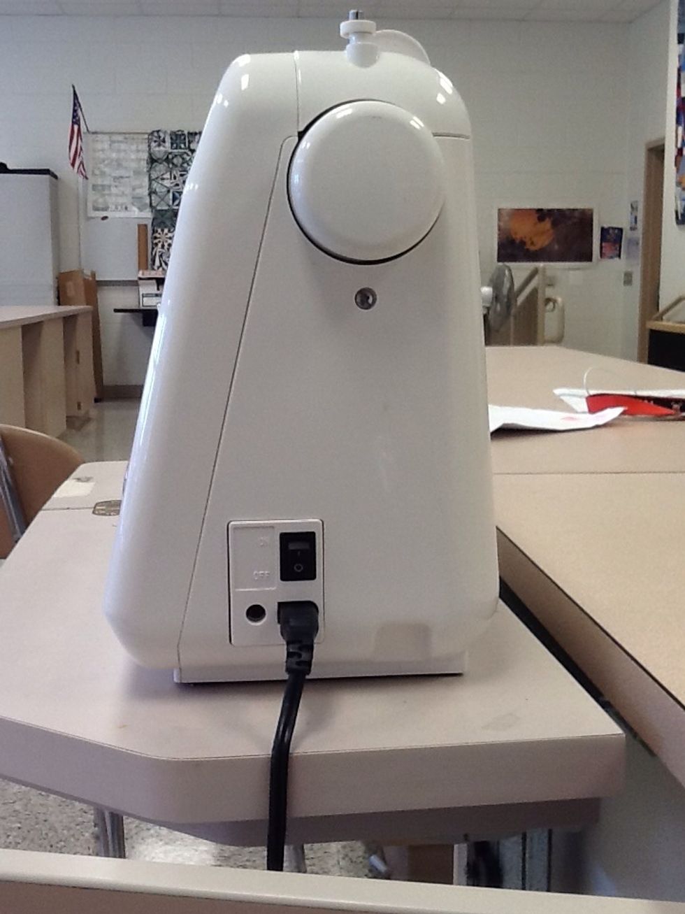 Turn on the machine.