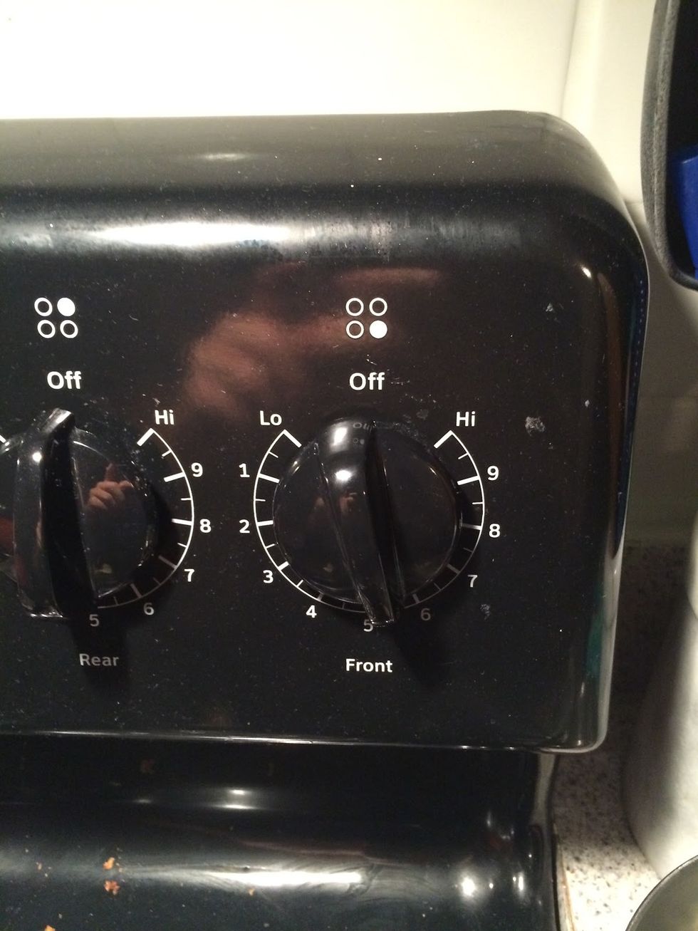 Turn on the stove up to medium heat