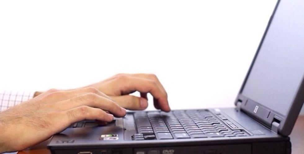 Turn on your laptop and log on