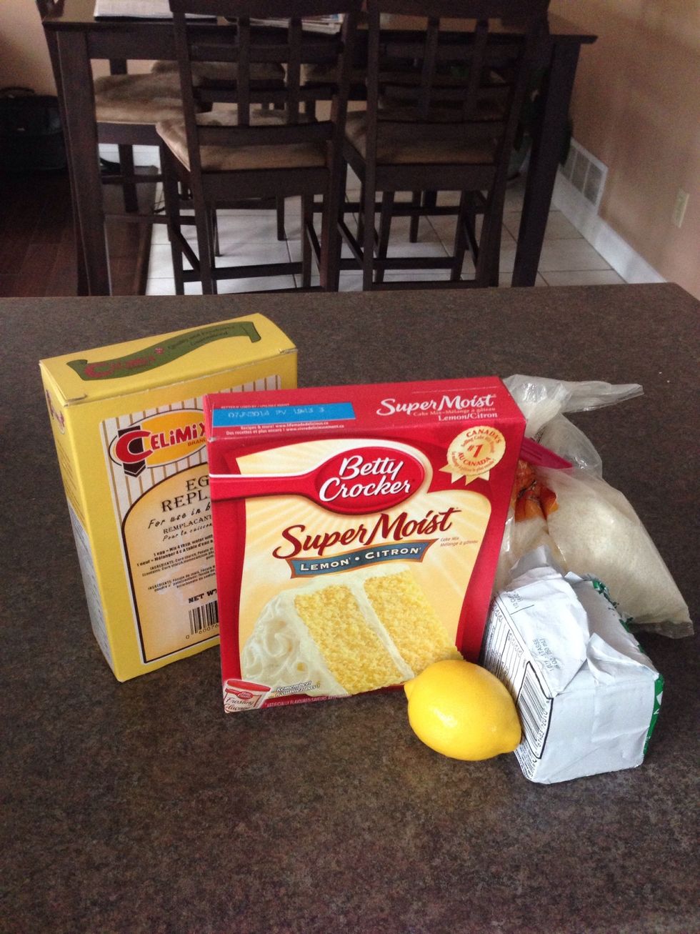 Turn on your music and gather supplies. I'm using an egg replacer, but eggs are welcome, both work. Preheat oven to 350f. Spray baking pan lightly with cooking spray.