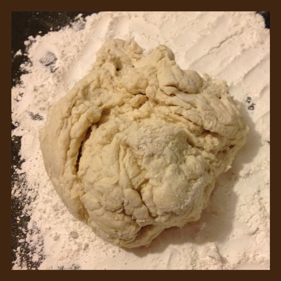 Turn out onto floured work surface.