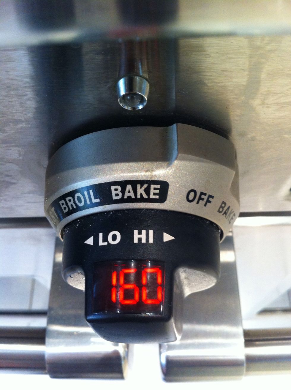 Turn oven on to 160c