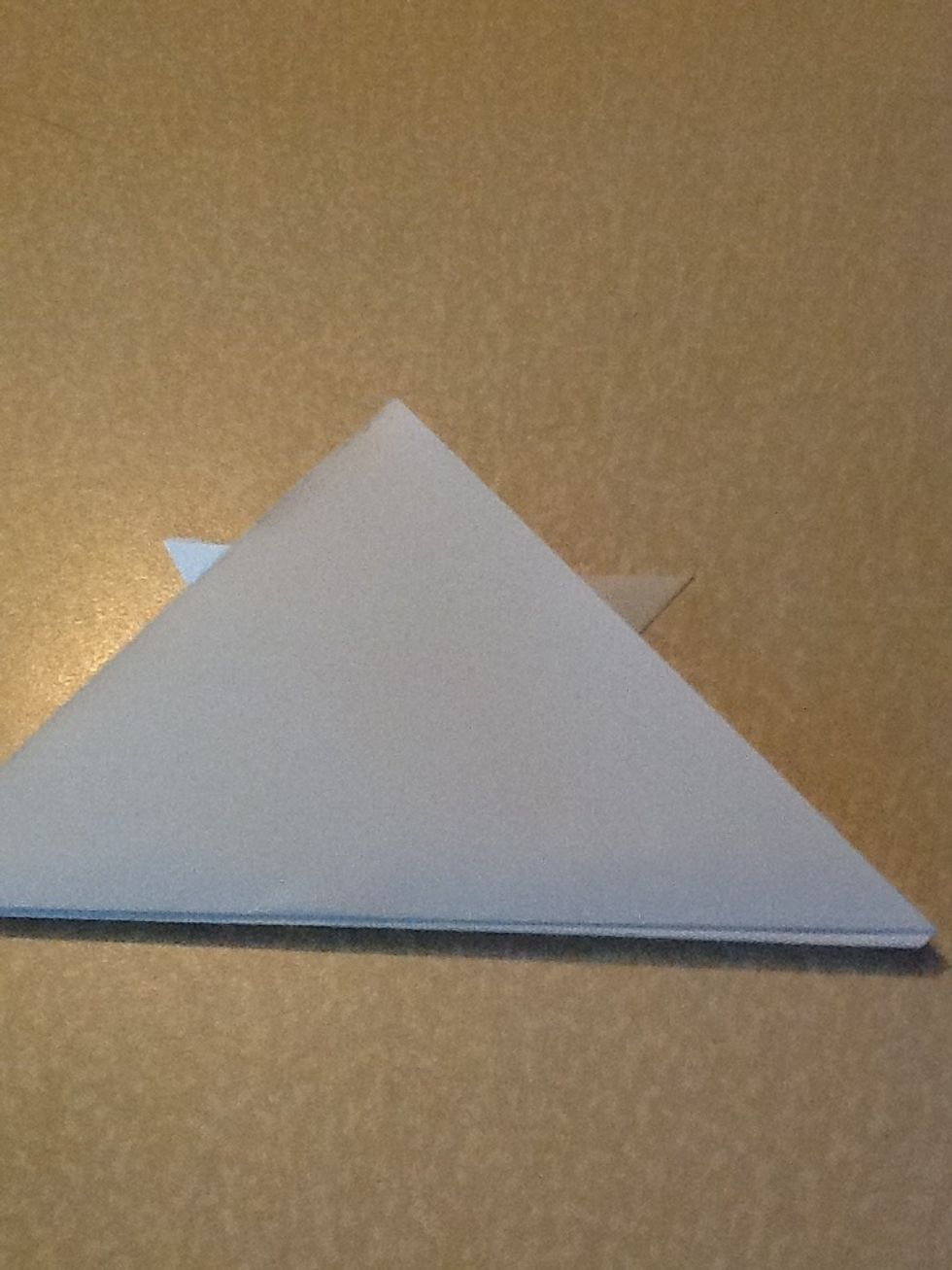 Turn over and fold back flap up