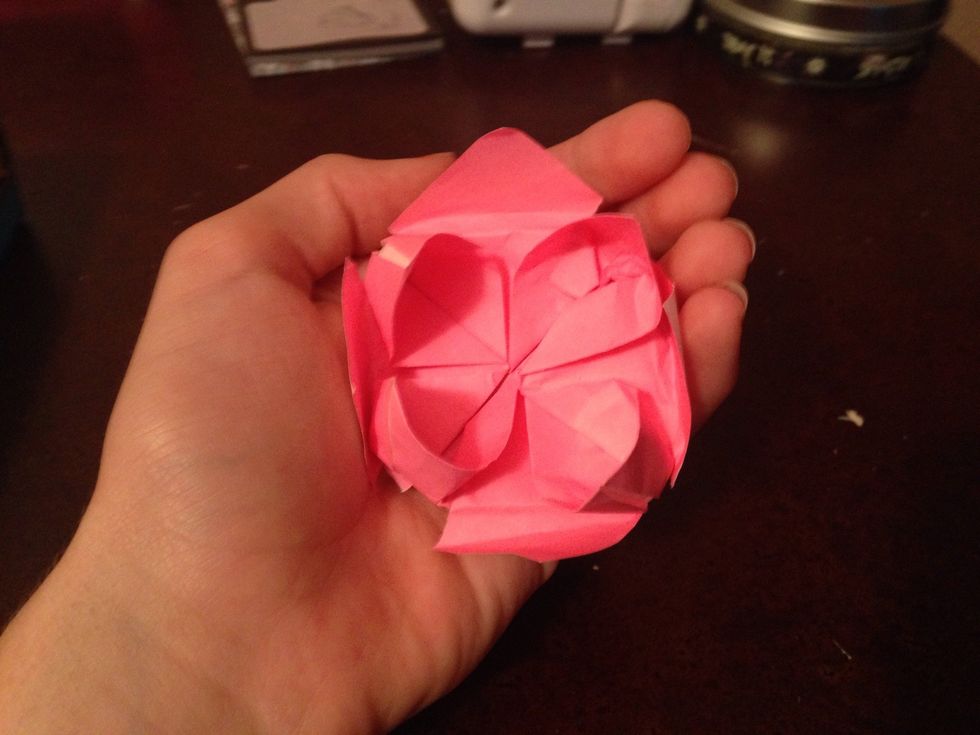 Turn over, and fold the flaps up higher