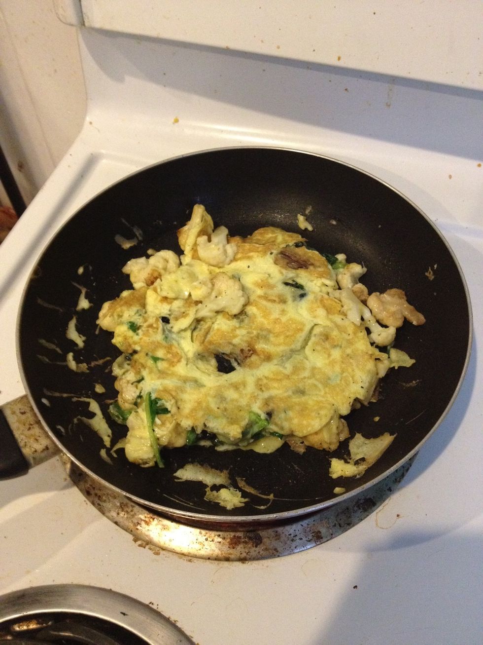 Turn over and let it cook for 30secs