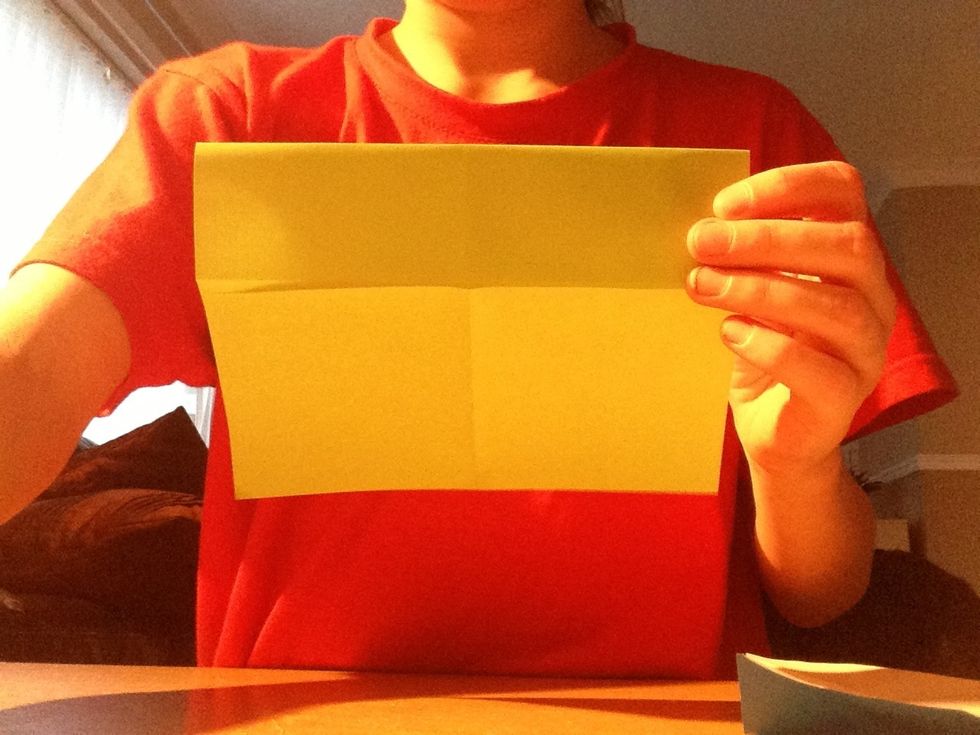 Turn over to have the crease at the top
