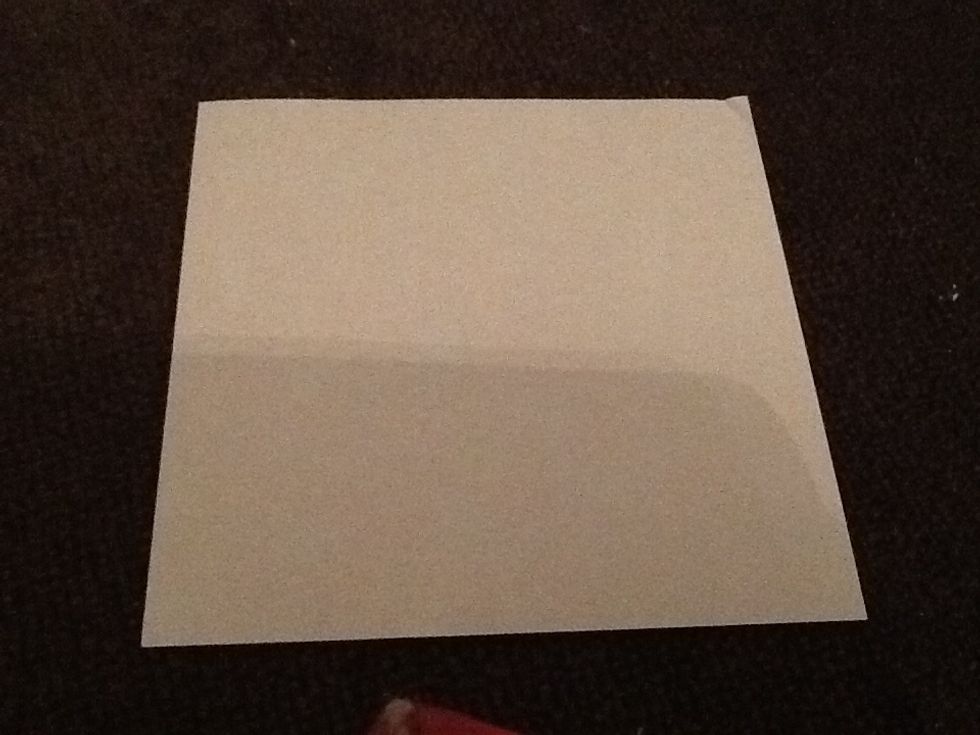 Turn paper over so that the white side is facing up