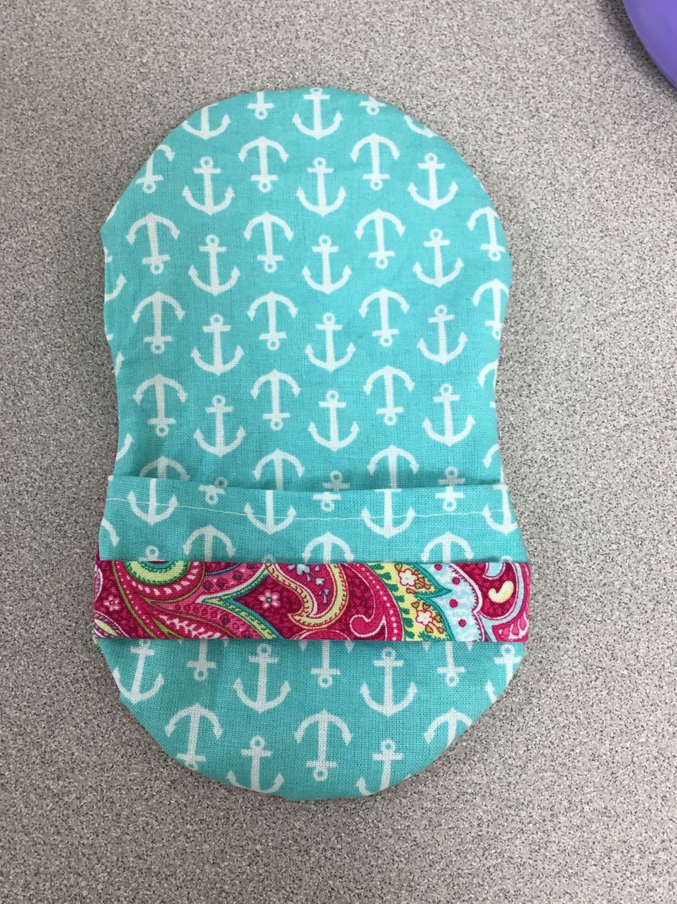 Turn right side out. Fold the opening in so no raw edges show. Press.