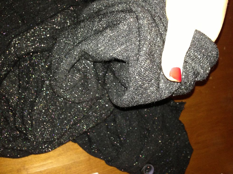 Turn right side out.