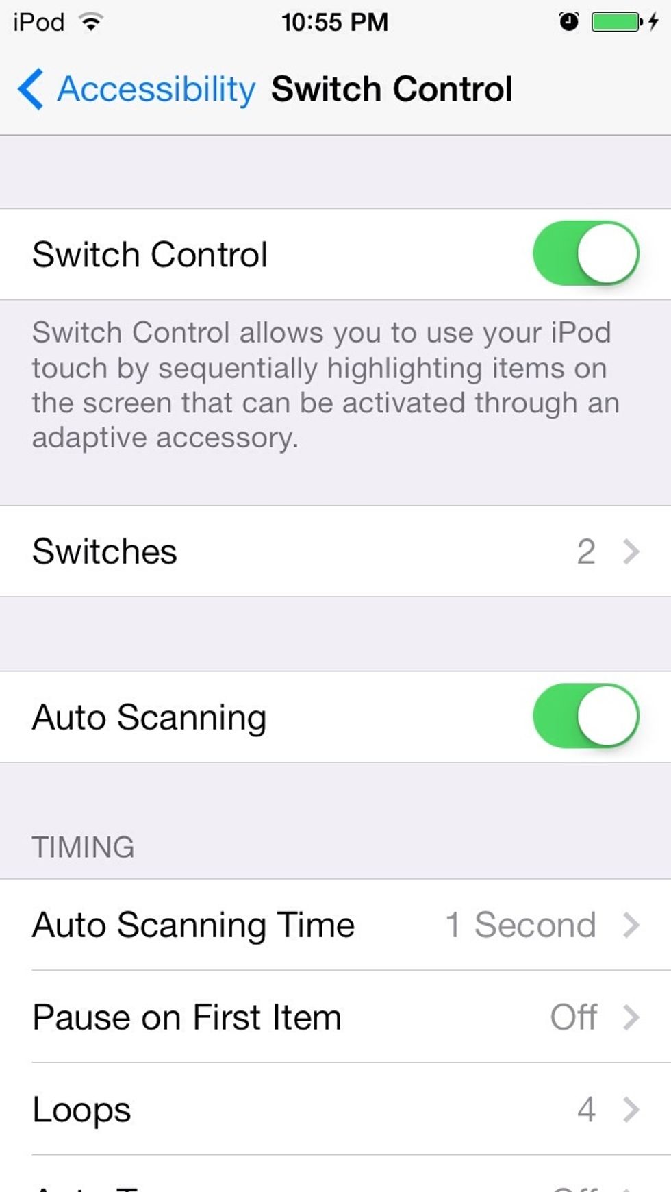 Turn Switch Control on