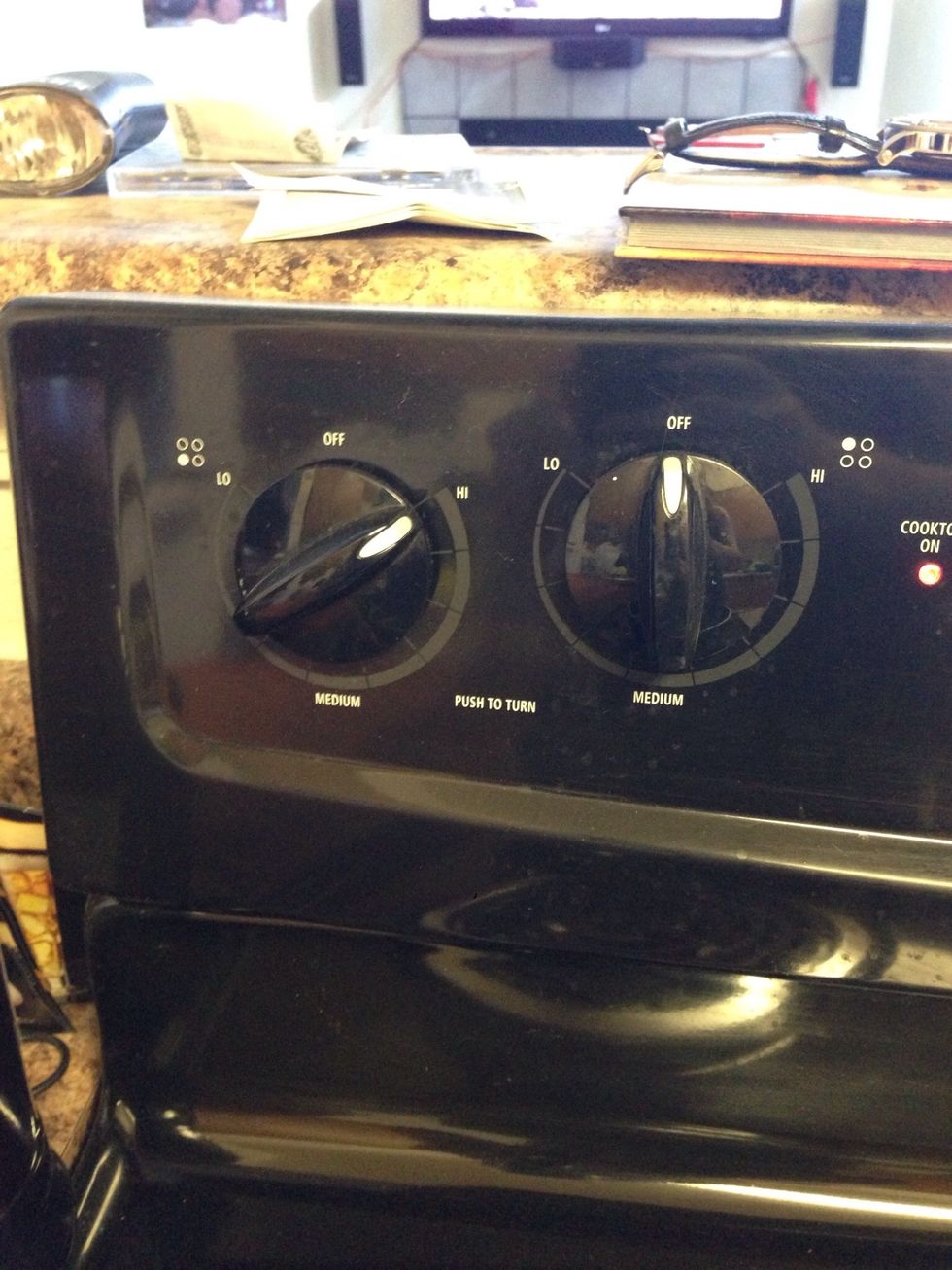 Turn the burner to high heat.
