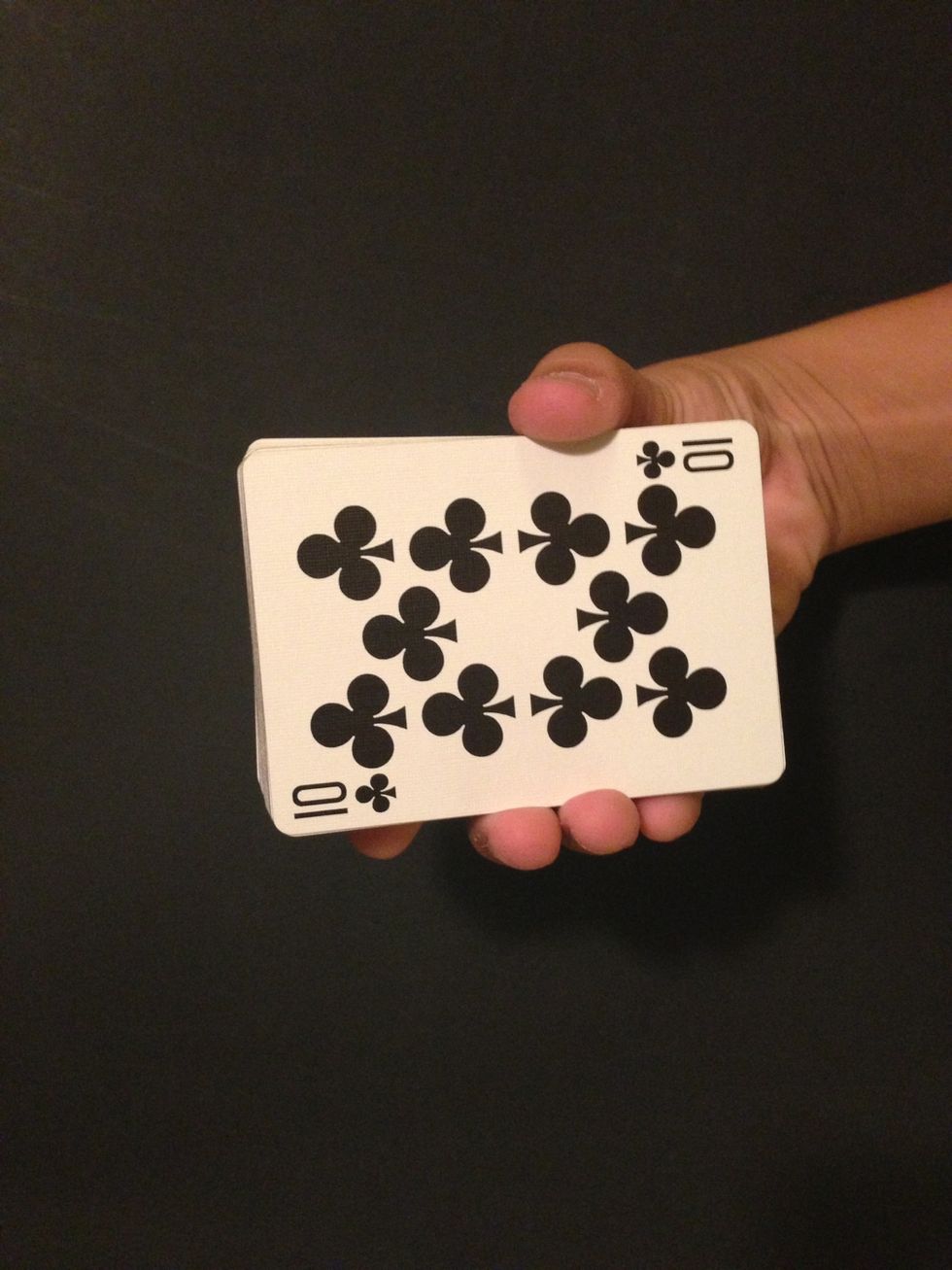 Turn the deck over and ask them if this is their card, they will say no.