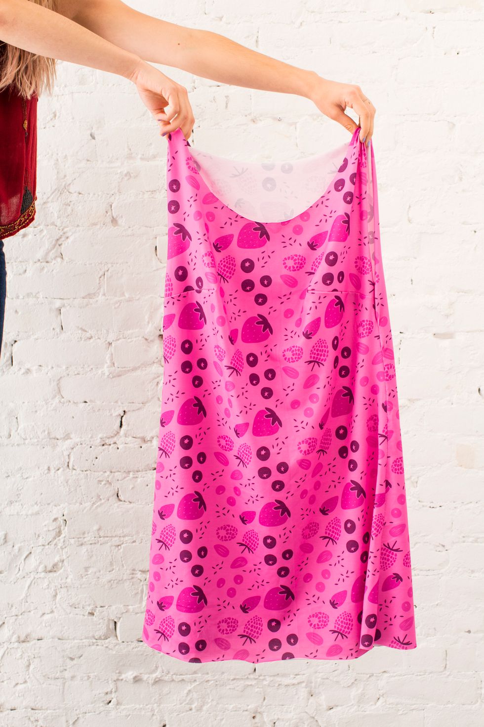 Turn the dress right side out. You\u2019re done!