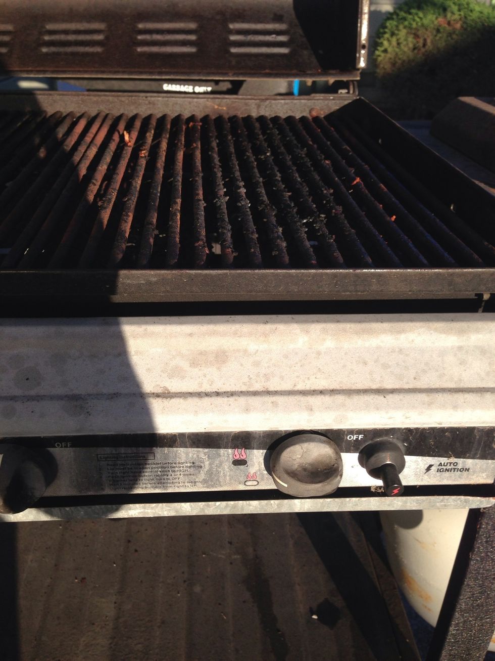 Turn the grill to high heat.