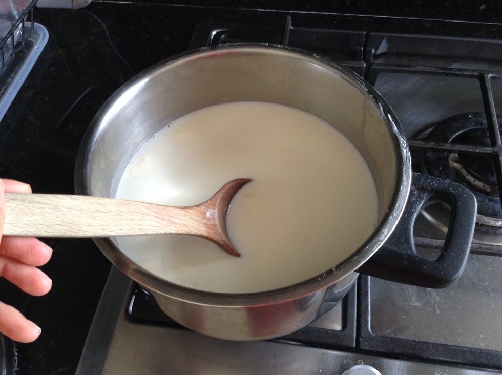 Turn the heat back up, bringing it to a boil.