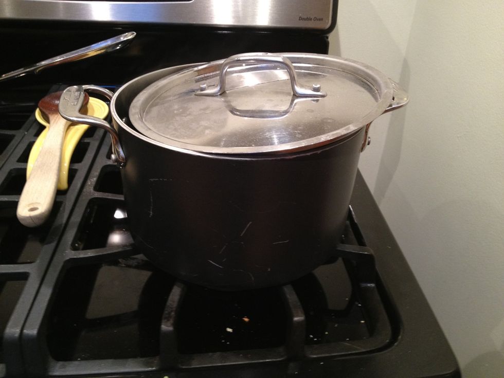 Turn the heat down to medium-low, so it is bubbling gently. Cover partially and stir periodically, adding veg stock if the lentils become dry and start sticking to the pot. Cook for 25 -30 minutes.