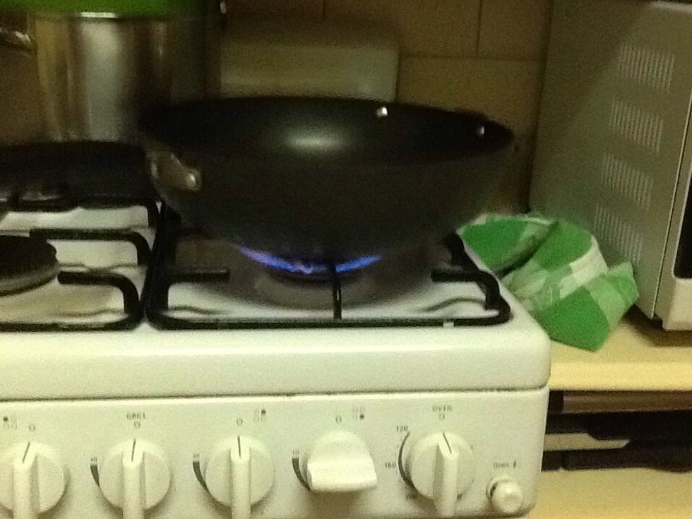 Turn the oven on with your fry pan over it.