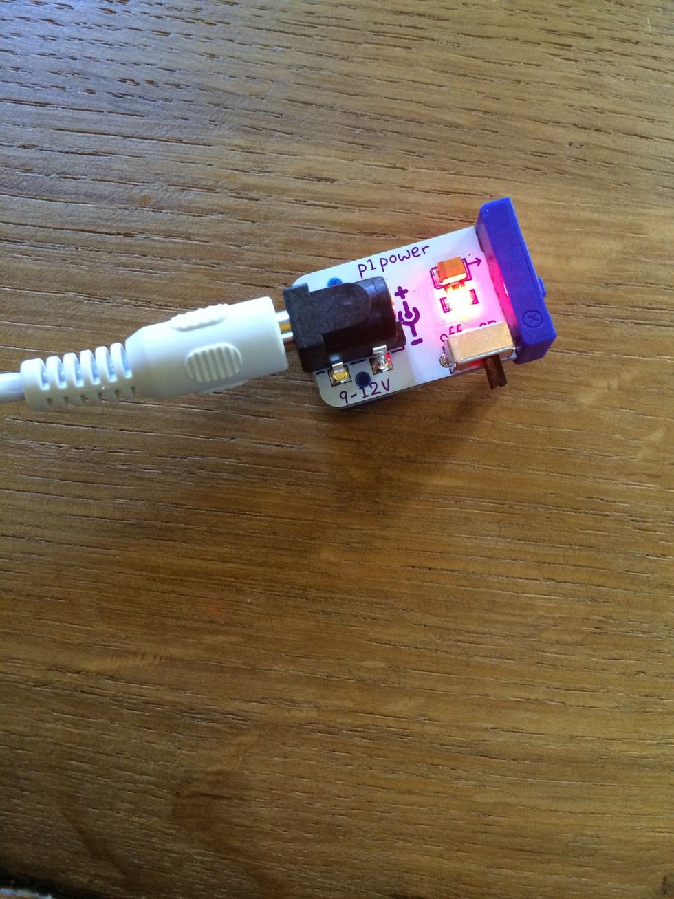 Turn the power module on.