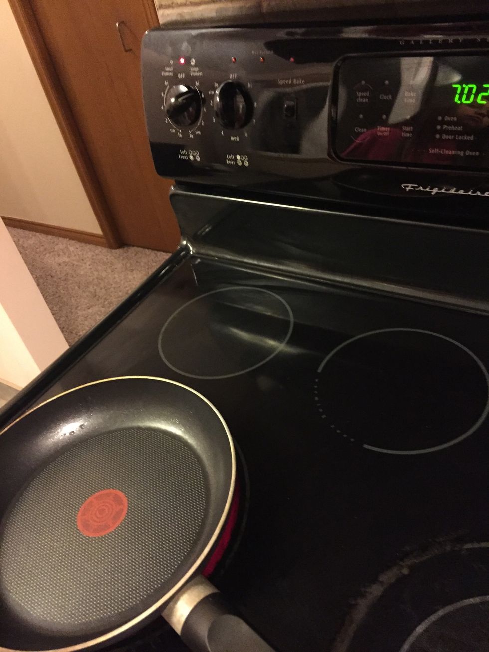 Turn the stove on high.