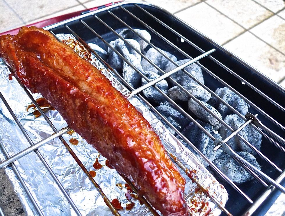 Turn them half-way through the grilling.