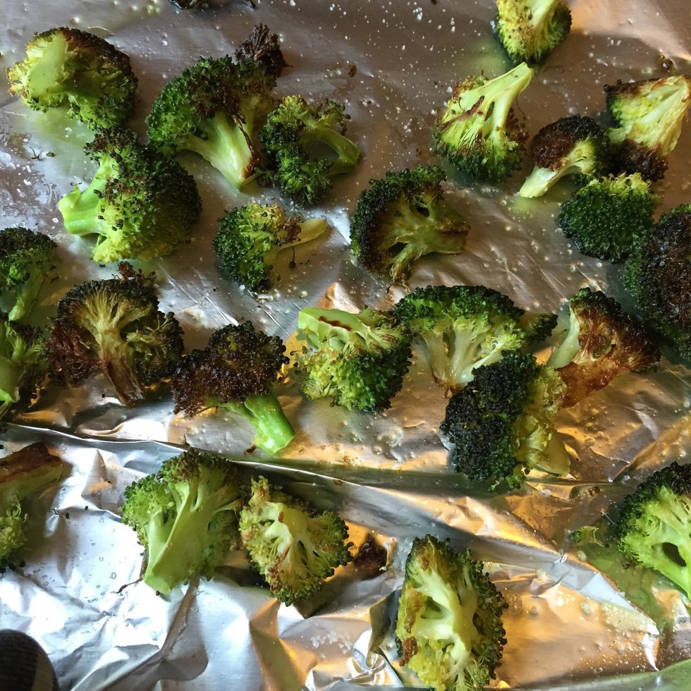 Turn them over. When they start to brown and crisp around edges, they are done.