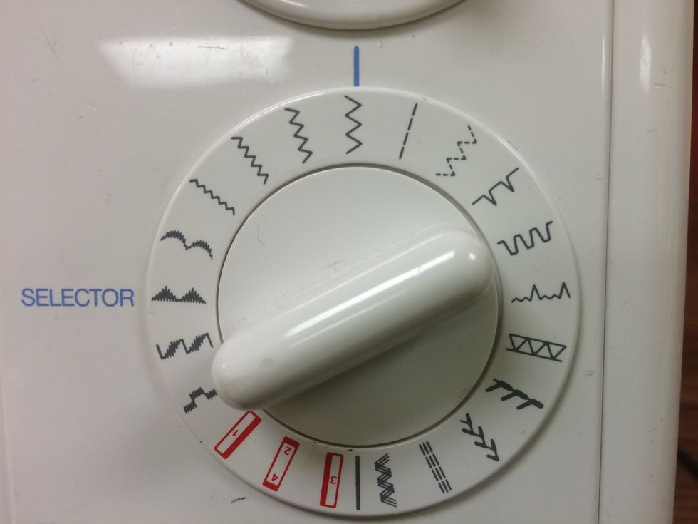 Turn to a zigzag stitch