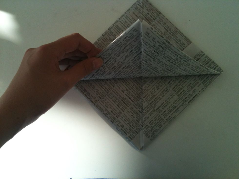 Turn up the bottom flap.