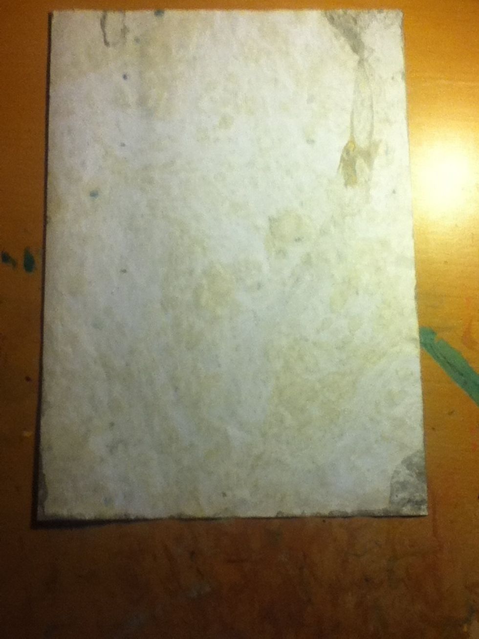 Turn you paper over to the white side or the 'back'