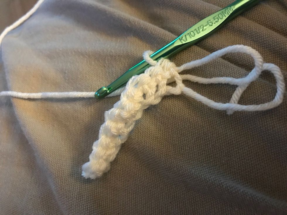 Turn your design completely over so now your hook is on the right