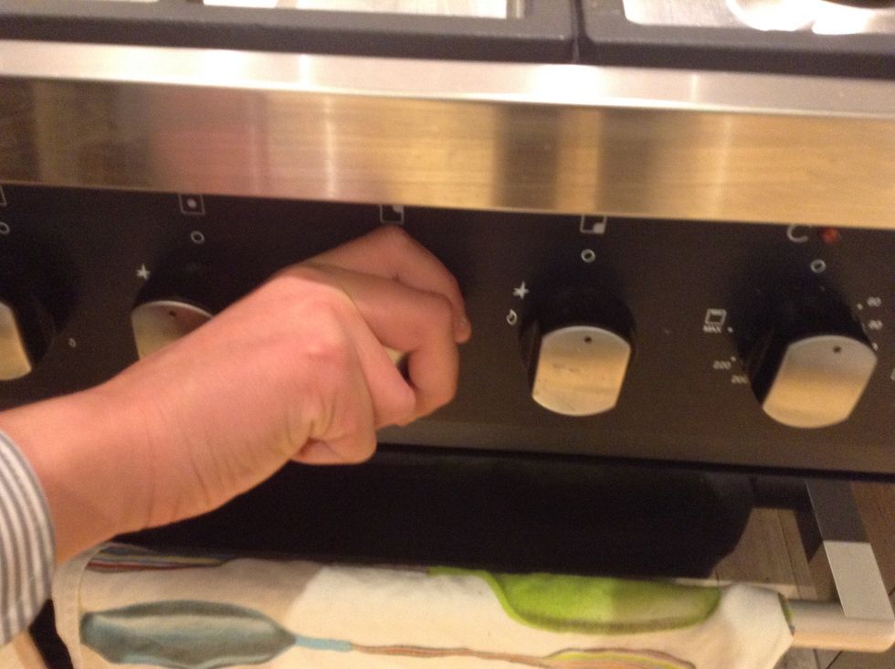 Turn your flame on to medium heat.