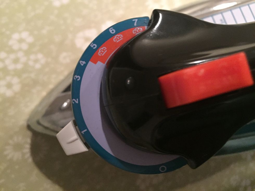 turn your iron on the lowest setting so you don't burn the paper