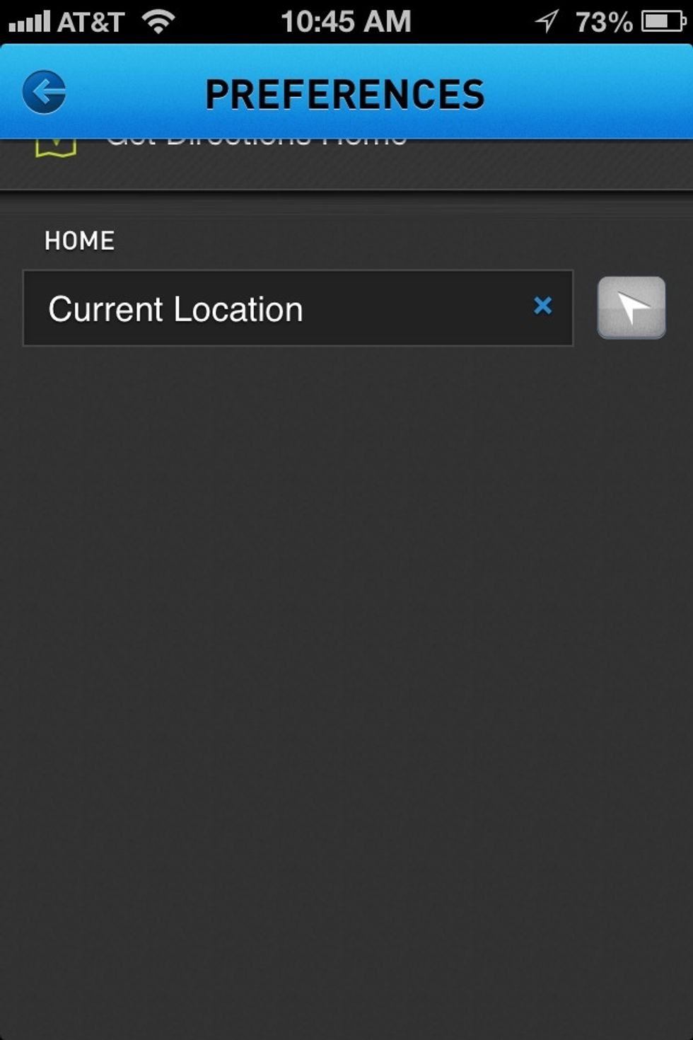 Turn your locations on in the app and many more features will be available to you. From here on out I'll just give you a little tour of some of its many features.