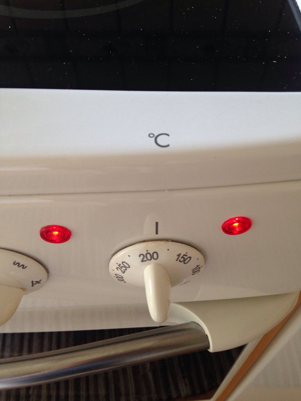 Turn your oven on 180*c