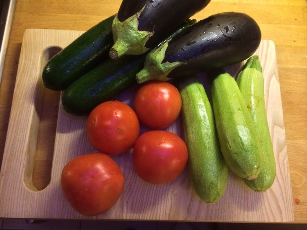 Turn your oven on to full blast and grab your vegetables.