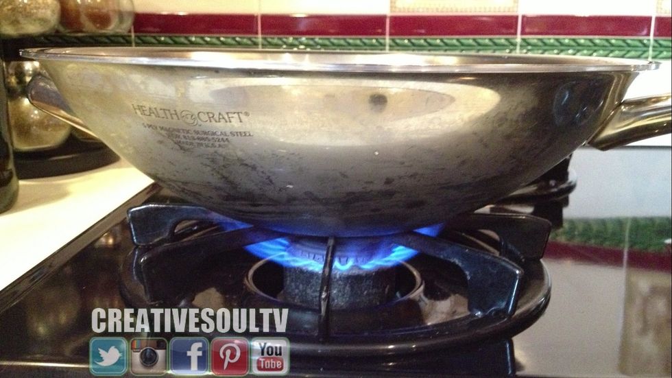Turn your stove on low heat.